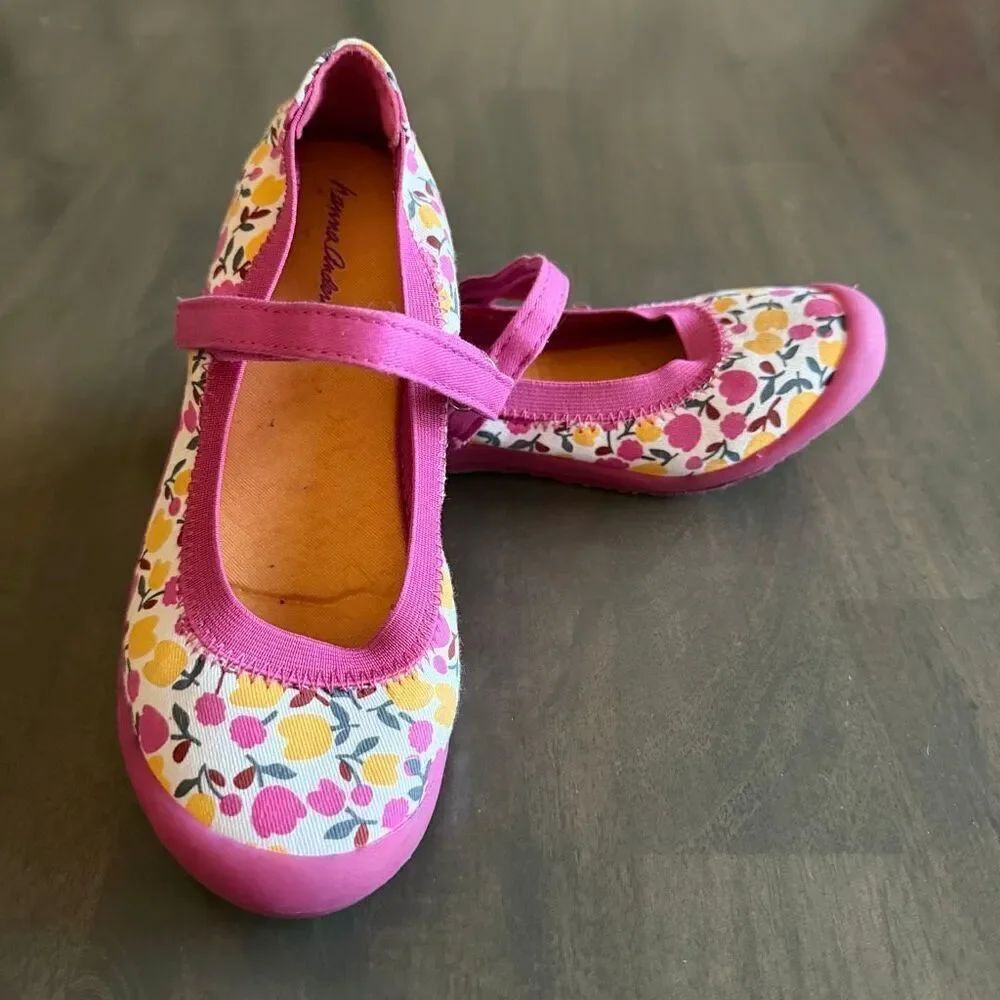Hanna Andersson Maya2 Girls Mary Jane Floral Shoe 2.5